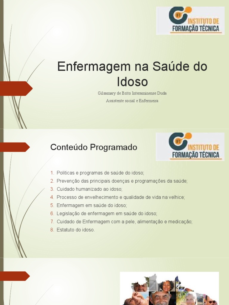 Enfermagem e Saúde do Idoso: Políticas e Cuidados | PDF | Terceira ...