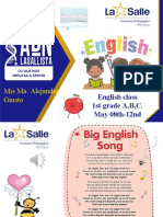 Mis Ma. Alejandra Giusto: English Class 1st Grade A, B, C. May 08th-12nd