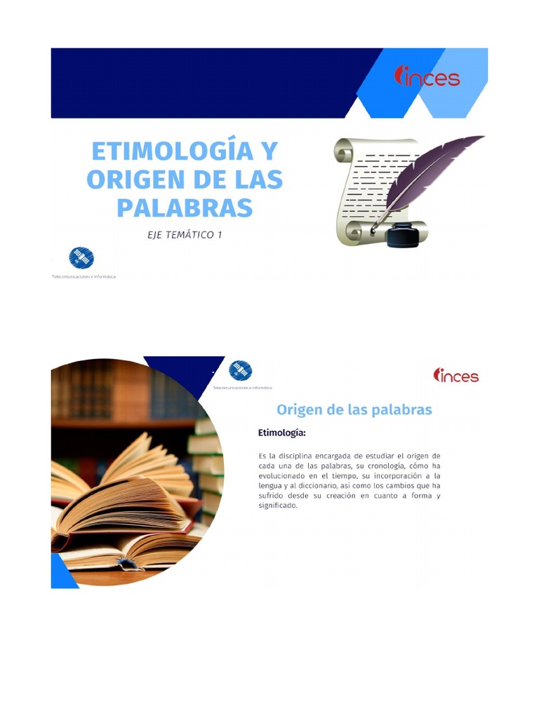 1Etimoligía y Origen de Las Palabras. PDF
