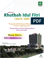 Teks Khutbah Idul Fitri 1444 H (Jawa & Indo) PCNU Trenggalek