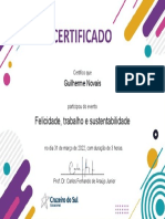 Felicidade, Trabalho e Sustentabilidade PDF