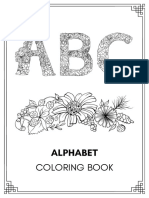 Floral Alphabet Coloring Book PDF