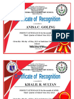 Santisima Cruz Elementary awards certificates