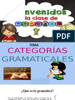 Categorías Gramaticales, El Sustantivo