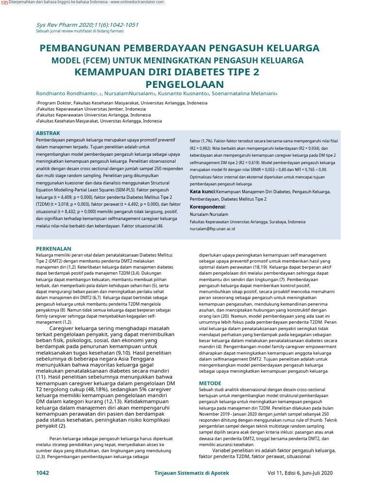 DevelopmentFamilyCaregiverEmpowermentModelFcemToImproveFamily