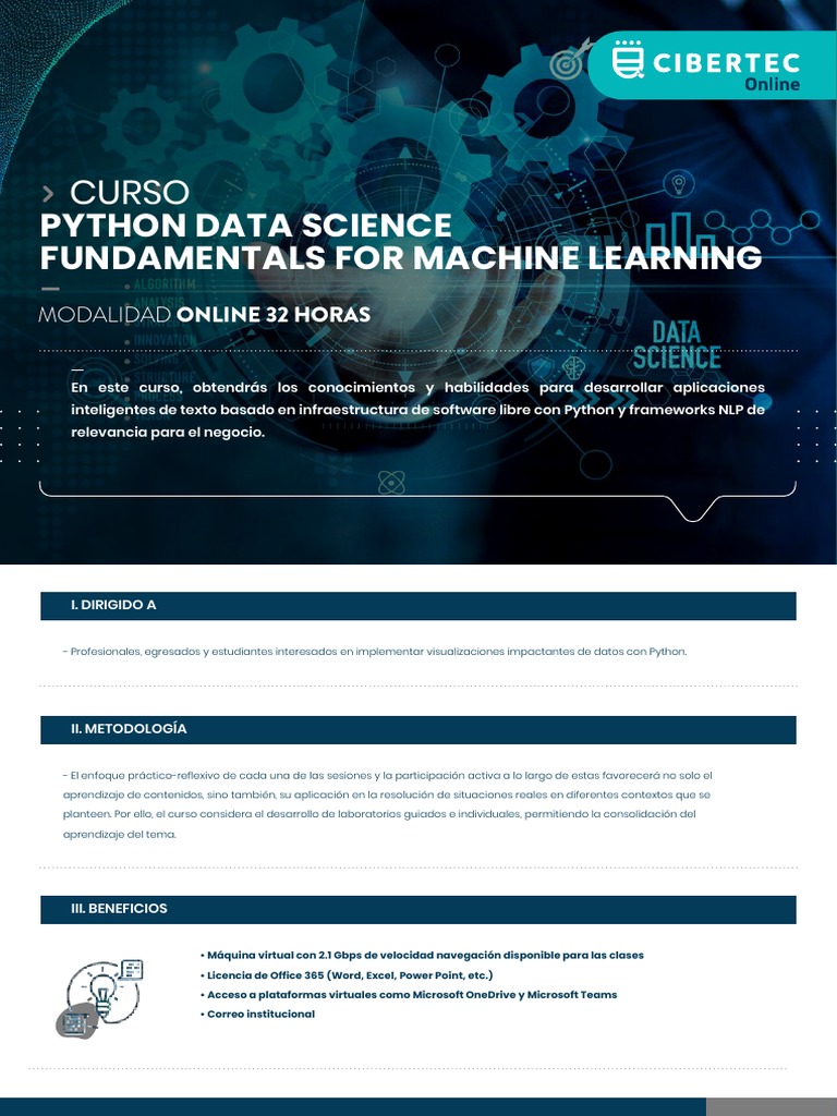 Curso Python para Data Science y ML | PDF | Aprendizaje automático ...