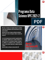 Mención Data Science UPC - 2021 - 2 - Canales de Contacto PDF