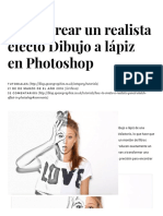 Cómo Crear Un Realista Efecto Dibujo A Lápiz en Photoshop PDF