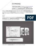 Crear Un Documento de Texto en Photoshop - Photoshop Tutorial - PSDDude PARTE - 2