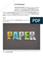 Crear Un Documento de Texto en Photoshop - Photoshop Tutorial - PSDDude PARTE - 3