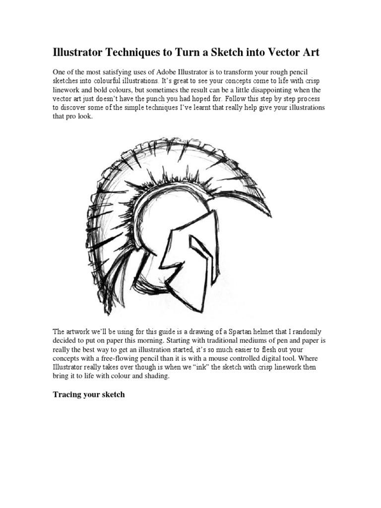 Turn sketches into pro vector art with illustrator techniques pdf