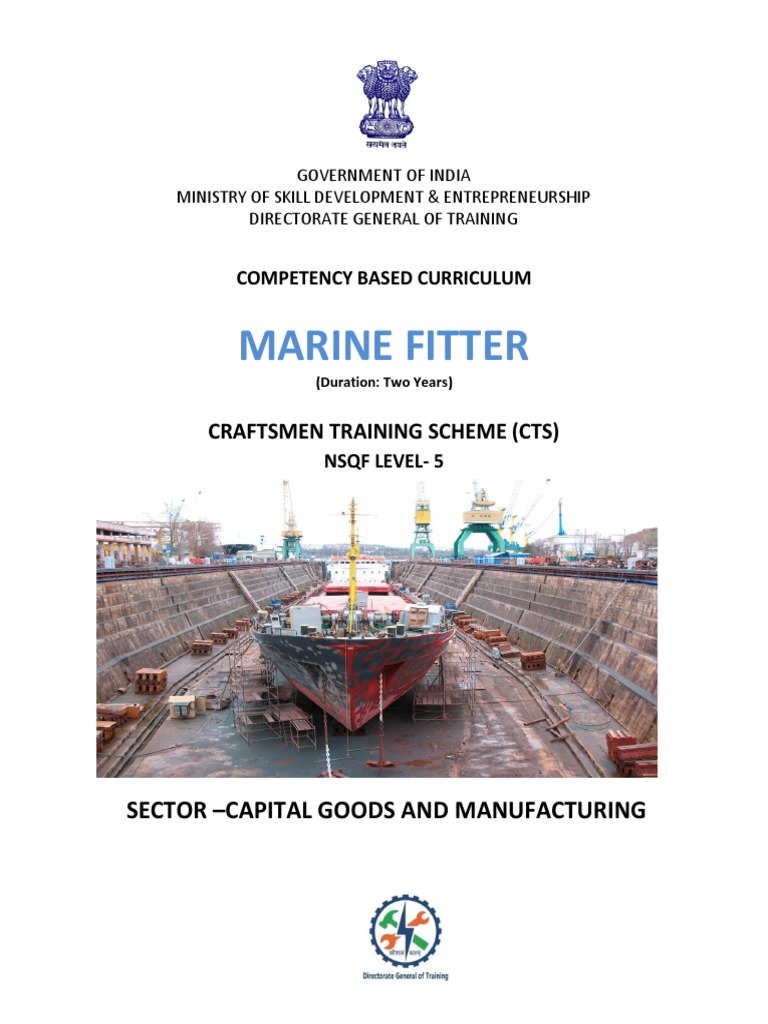 Competency Based Curriculum for Marine Fitter Trade (NSQF Level 5) PDF Troubleshooting Safety
