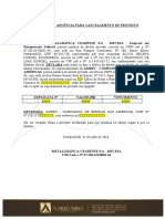 Declaração de anuência para cancelamento de protesto