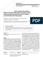 An in Vitro Comparison of Bond Strength of Different SealersObturation Systems To Root Dentin Using The Push-Out Test at 2 Weeks and 3 Months
