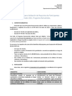 Procedimiento para Validación de Requisitos RLAB-22