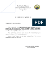 Business Clossure Certificate