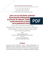 Ser o No Ser Del Poder Judicial (Revista)