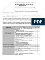 EVALUACIÓN DE IMPACTO DE LAS PRÁCTICAS PROFESIONALES (Sin Logo)