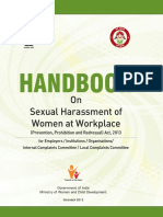 Handbook On Sexual Harassment of Women at Workplace PDF