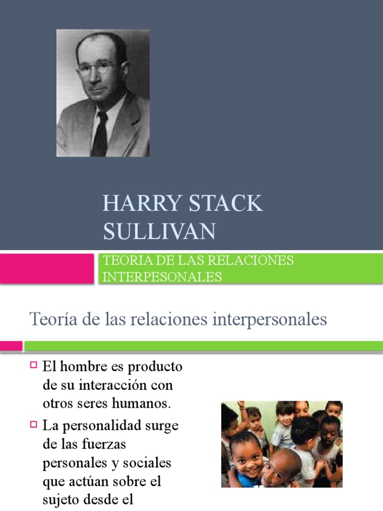 Teoría Interpersonal de Harry Sullivan | PDF | Infancia | Adultos