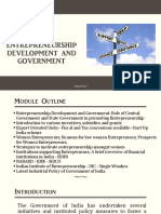 Module 4-Entrepreneurship Development and Government
