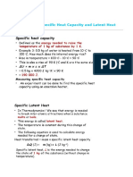 Chapter 10. Specific Heat Capacity and Latent Heat