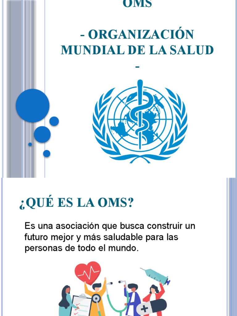 Qué es la OMS y sus objetivos | PDF | Organización Mundial de la Salud ...