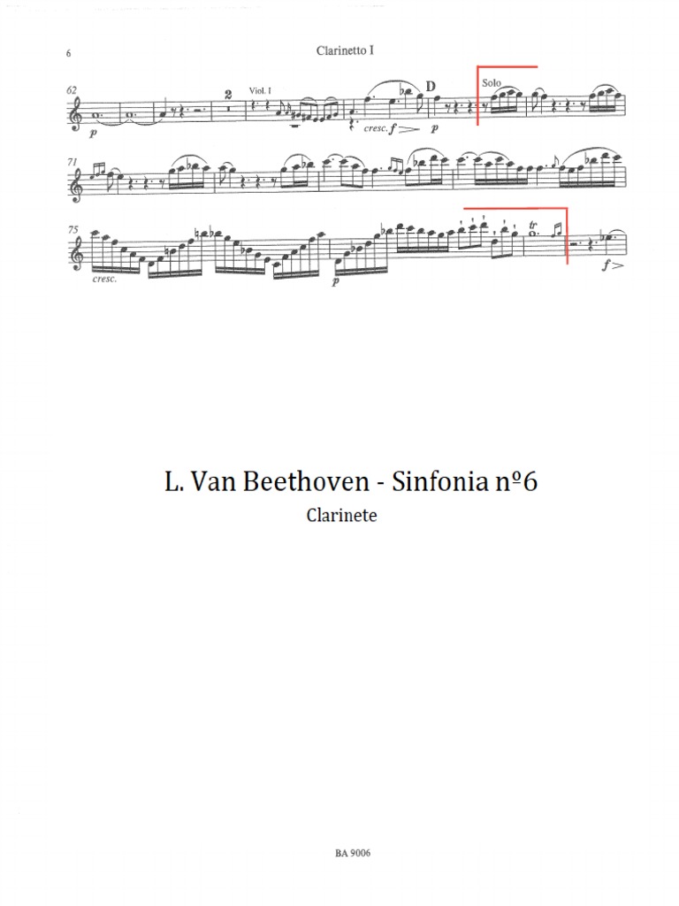 L. Van Beethoven Sinfonia Nº 6 (2º Movimento) PDF