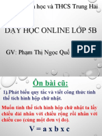 V Hình lập phương