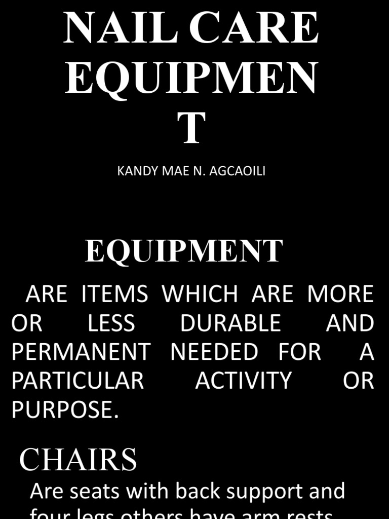Nail Care Equipment PDF