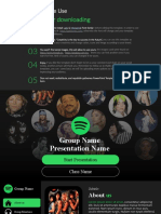 Spotify Powerpoint Template by Ppthemes