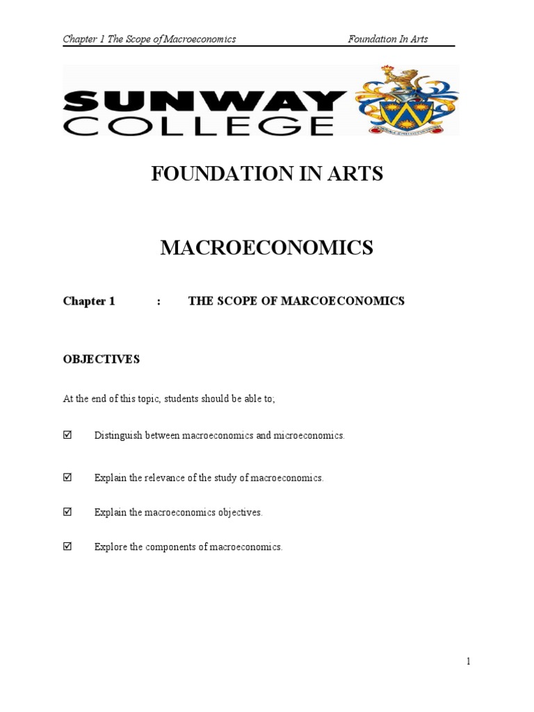 Chapter 1 0 The Scope Of Macroeconomics Pdf Macroeconomics Fiscal