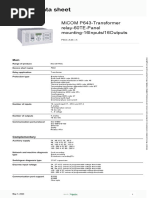 Easergy MiCOM P64x Protection Relays - P643 - A-M - K