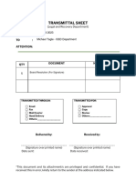 Transmittal Sheet