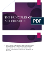 The Principles of Art Creation