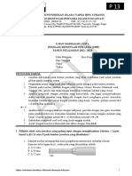 Template Soal Assesment SMP Islam Pancawati