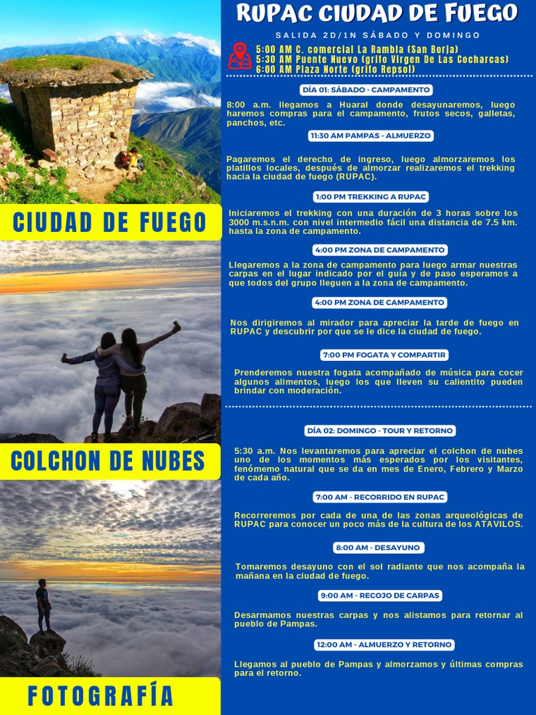 Tour Rupac: Aventura Semana Santa | PDF