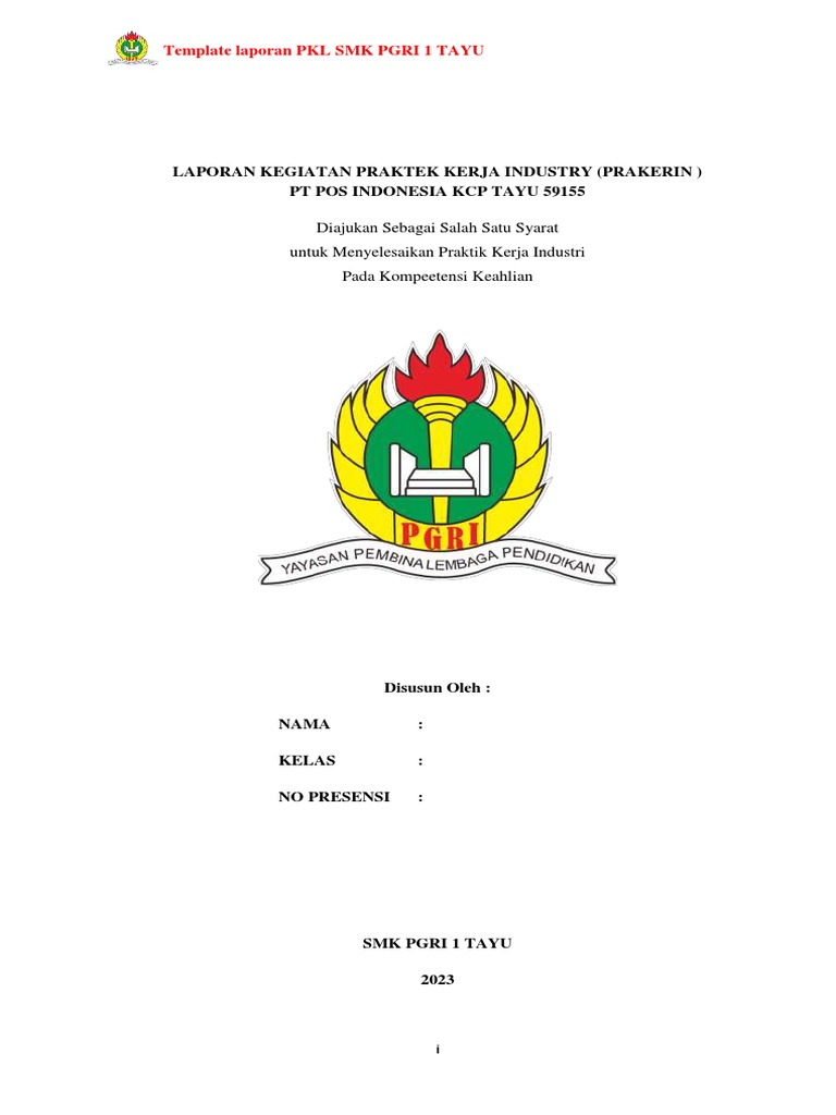 template-laporan-pkl-pdf-pdf