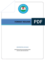 Format Resume