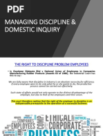 Domestic Inquiry Process in Malaysia | PDF | Witness | Plea