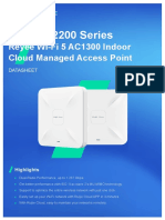 RG-RAP2200 Series Reyee Wi-Fi 5 AC1300 Indoor Cloud Managed Access Point - DS