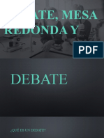 Debate, Mesa Redonda y