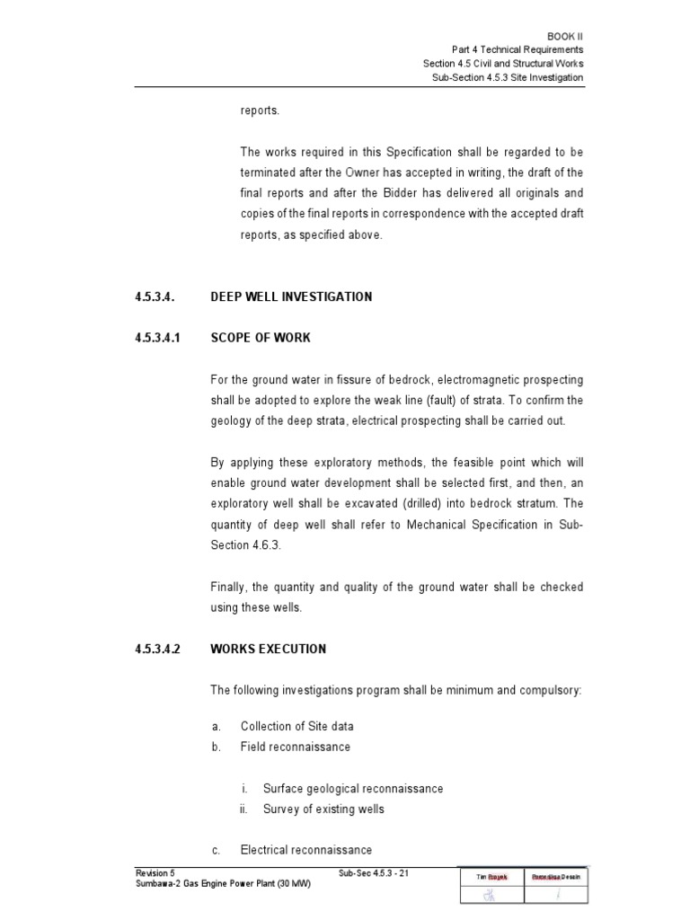 Deep Well Investigation Protocol | PDF | Water Quality | Groundwater
