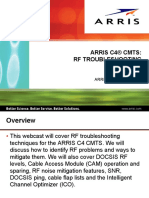 Arris CMTS C4-RF-Troubleshooting