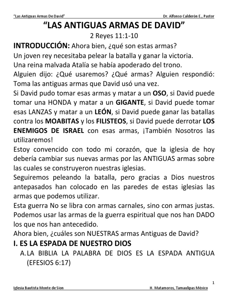 Las antiguas armas de david 1 pdf download free pdf david oraci n