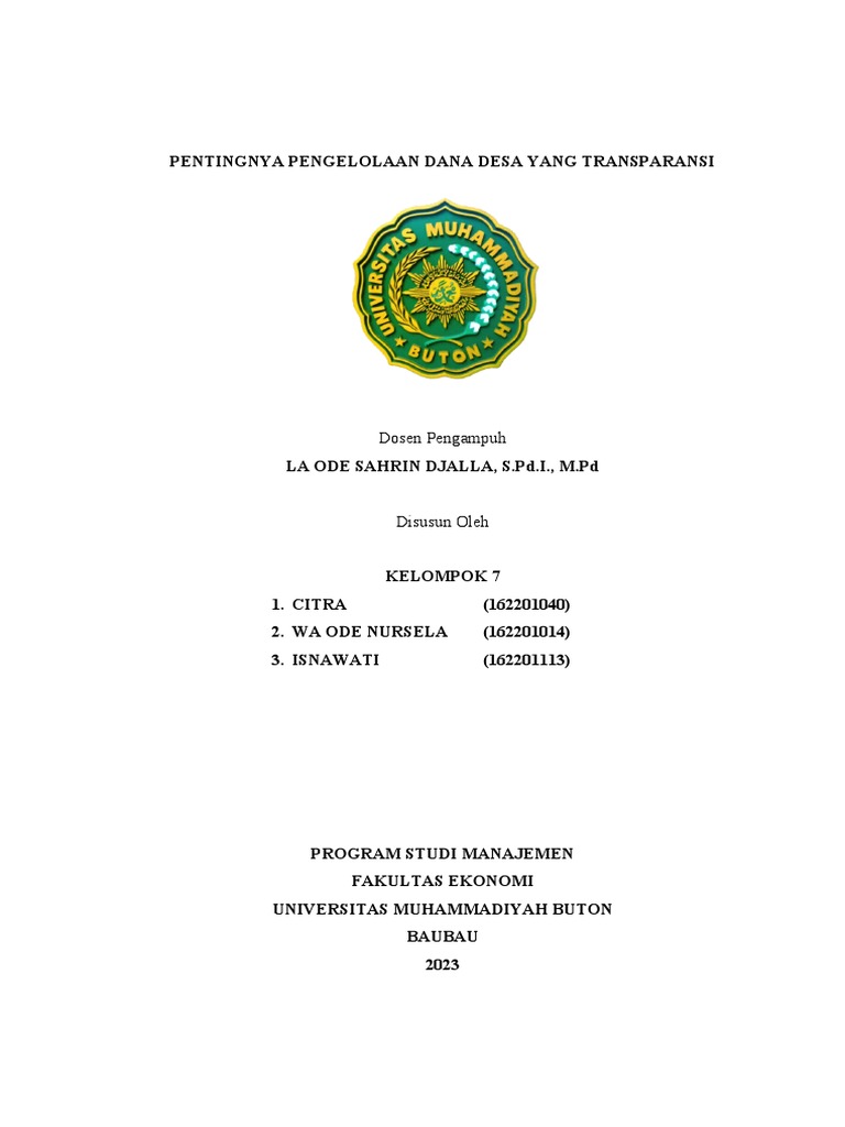 Optimalisasi Dana Desa: Infrastruktur Berkelanjutan untuk Tenjolayar Sejahtera