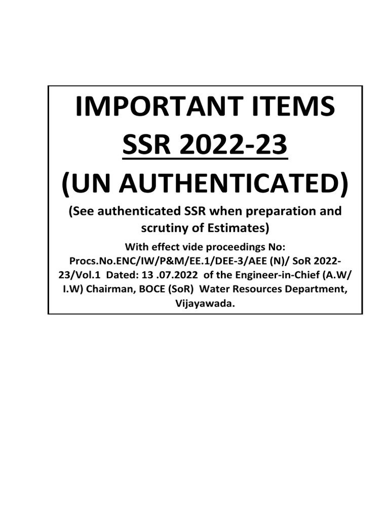 Mini Sor 2022 23 Pdf Pdf Construction Aggregate Sheet Metal