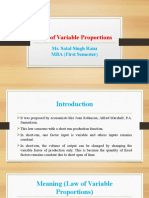 Law of Variable Proportions Explained