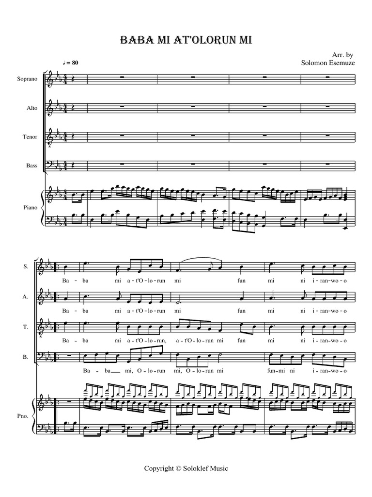 Baba Mi At'olorun Mi | PDF
