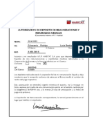Autorizacion de Depositoo PDF